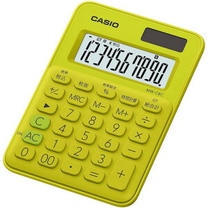 �y���[���֑Ή��z�J�V�I�v�Z�@�iCASIO�j�@�~�j�~�j�W���X�g�^�J���t���d��@���C���O���[���@�y�i�ԁFMW-C8C-YG-N�z