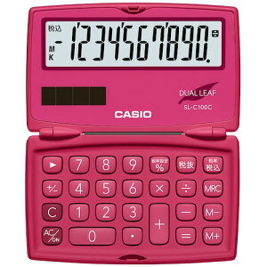 �y���[���֑Ή��z�J�V�I�v�Z�@�iCASIO�j�@�J�V�I�܂肽���ݎ蒠�^�J���t���d��@�r�r�b�g�s���N�s���N�@�y�i�ԁFSL-C100C-RD-N�z