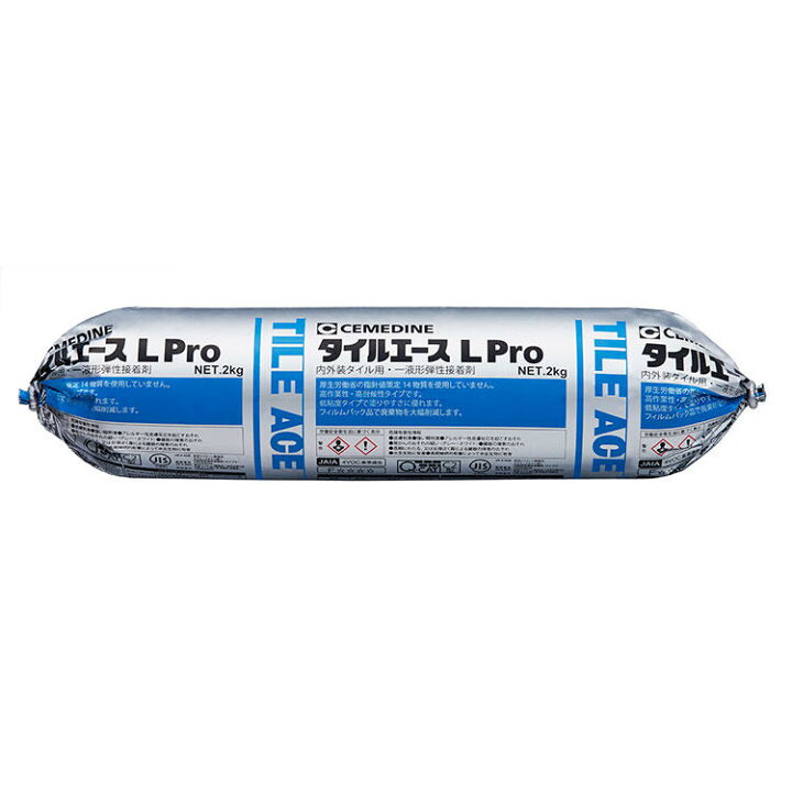 楽天市場】セメダイン タイルエースL Pro 2kg フィルムパック グレー 