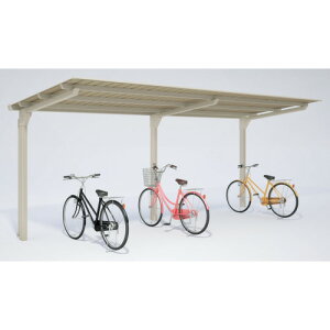 【別途送料あり】ダイケン(DAIKEN) 自転車置場サイクルロビー 連結型スチール屋根 間口2400 【品番:CY-LFKR2420-U-S】□