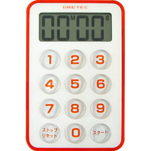 【メール便対応】ドリテック フラッシュタイマー レッド 【品番:T-184RD】
