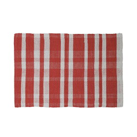 ダルトン（DULTON）　COTTON HANDLOOM MAT RED 500×750 コットン ハンドルーム マット　RED　【品番：RN-0497-75RD】