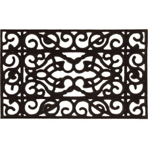 萩原 泥落とし 屋外玄関マット お洒落なエントランスラバーマット CE−8061 450×750 【品番:230365380】