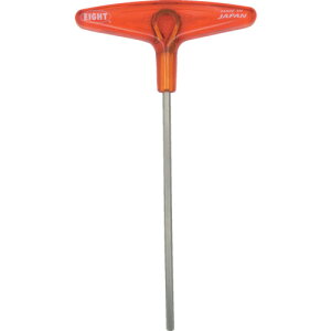 【メール便対応】エイト EIGHT T型 六角棒スパナ 樹脂ハンドル 単品 【品番:018-3H】□