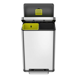 EKO@X CUBE STEP BIN GbNXL[u Xebvr 20L+20L@Vo[@yiԁFEK9368MT-20L+20Lz