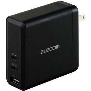 �G���R���iELECOM�j�@�m�[�gPC����AC�A�_�v�^�[�@USB�@PD�Ή��@140W�@USB�|C×2�@USB�|A×1�@�u���b�N�@�y�i�ԁFACDC-PD96140BK�z