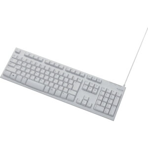 �G���R���iELECOM�j�@USB�^PS2�ڑ��@�X�^���_�[�h�L�[�{�[�h�@�z���C�g�@�y�i�ԁFTK-FCM064WH/RS�z