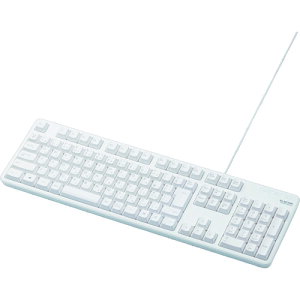 �G���R���iELECOM�j�@�L���t���L�[�{�[�h�@�y�i�ԁFTK-FCM104WH�z