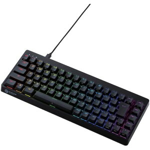 �G���R���iELECOM�j�@�Q�[�~���O�L�[�{�[�h�@V�@custom�@�L���@���J�j�J���@65���T�C�Y�@�⎲�@RGB�@�u���b�N�@�y�i�ԁFTK-VK300SBK�z