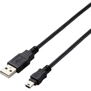 �y���[���֑Ή��z�G���R���iELECOM�j�@USB2�D0�P�[�u���@A�|miniB�^�C�v�@�d�l�Œ�@0�D5m�@�u���b�N�@�y�i�ԁFU2C-AM05BK/ID�z