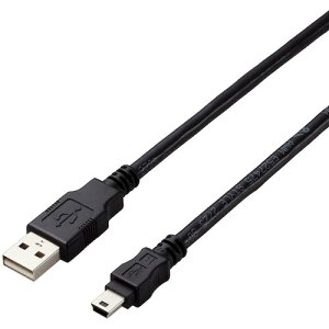 �y���[���֑Ή��z�G���R���iELECOM�j�@USB2�D0�P�[�u���@A�|miniB�^�C�v�@�d�l�Œ�@5m�@�u���b�N�@�y�i�ԁFU2C-AM50BK/ID�z