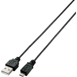 �G���R���iELECOM�j�@�ɍ�Micro�|USB�P�[�u���@A�|microB�@2m�@�u���b�N�@�y�i�ԁFU2C-AMBX20BK�z