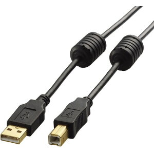�G���R���iELECOM�j�@EURoHS�w�ߏ���USB2�D0�P�[�u��5�D0m�@�u���b�N�@�y�i�ԁFU2C-BF50BK�z