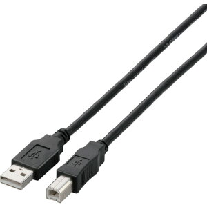 �G���R���iELECOM�j�@USB2�D0�P�[�u���@A�|B�^�C�v�@�m�[�}���@5m�@�u���b�N�@�y�i�ԁFU2C-BN50BK�z