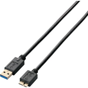 �G���R���iELECOM�j�@USB3�D0�P�[�u���@A�|microB�^�C�v�@2�D0m�@�u���b�N�@�y�i�ԁFUSB3-AMB20BK�z
