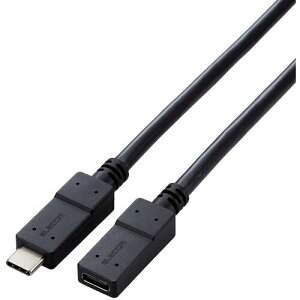 �y���[���֑Ή��z�G���R���iELECOM�j�@USB�����P�[�u���@5Gbps�@C�|C���X�^�C�v�@USB�@PD�Ή��@�m�[�}���@1�D0m�@�u���b�N�@�y�i�ԁFUSB3-ECC10BK�z