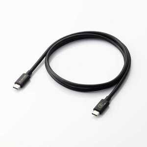 �G���R���iELECOM�j�@USB4�P�[�u���@C�|C�^�C�v�@�F�ؕi�@USB�@PD�Ή��@60W�@80Gbps�@1�D0m�@�u���b�N�@�y�i�ԁFUSB4-V2CC10NBK�z