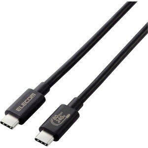 �G���R���iELECOM�j�@USB4�P�[�u���@C�|C�^�C�v�@�F�ؕi�@USB�@PD�Ή��@240W�@80Gbps�@1�D0m�@�u���b�N�@�y�i�ԁFUSB4-V2CCE10NBK�z