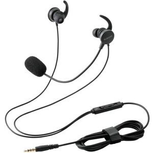 �G���R���iELECOM�j�@�}�C�N�A�[���t�C���i�[�C���[�^�w�b�h�Z�b�g�@�����@4�Ɂ@�ϊ��P�[�u���t�@�u���b�N�@�y�i�ԁFHS-EP21STBK�z