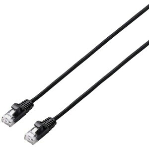 �y���[���֑Ή��z�G���R���iELECOM�j�@LAN�P�[�u���@CAT6A�����@���b�V���@10�D0m�@�u���b�N�@�y�i�ԁFLD-GPAM/BK100�z