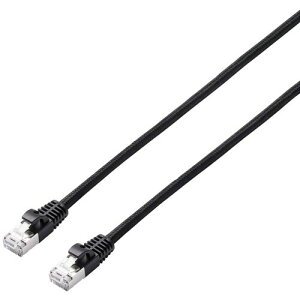�y���[���֑Ή��z�G���R���iELECOM�j�@LAN�P�[�u���@CAT7�@���b�V���@3�D0m�@�u���b�N�@�y�i�ԁFLD-TWSM/BK30�z