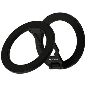 �y���[���֑Ή��z�G���R���iELECOM�j�@�X�}�z�X�^���h�@���^�@MagSafe�Ή��@���ʃ}�O�l�b�g�@�u���b�N�@�y�i�ԁFP-DSCMPWM01BK�z