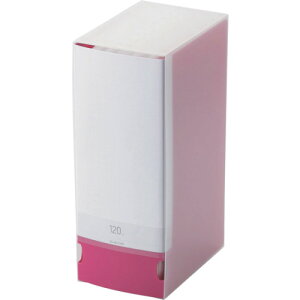�G���R���iELECOM�j�@CD�EDVD�EBlu�|ray�Ή��f�B�X�N�t�@�C���@120�����[�@�s���N�@�y�i�ԁFCCD-FB120PN�z