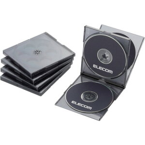 �G���R���iELECOM�j�@CD�EDVD�EBlu�|ray�v���P�[�X�@4�����[�@�u���b�N�@�i5�����j�@�y�i�ԁFCCD-JSCNQ5CBK�z