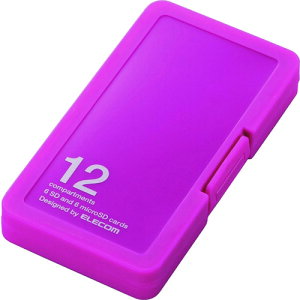 �y���[���֑Ή��z�G���R���iELECOM�j�@�������J�[�h�P�[�X�@SD6���{microSD6�����[�@�s���N�@�y�i�ԁFCMC-SDCPP12PN�z