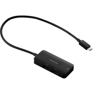 �G���R���iELECOM�j�@Type�|C�h�b�L���O�X�e�[�V�����@USB�|C×1�@USB�|A×1�@HDMI×1�@�u���b�N�@�y�i�ԁFDST-C31BK�z