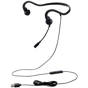 �G���R���iELECOM�j�@�L���w�b�h�Z�b�g�@���`���@USB�|A�@������t���@�u���b�N�@�y�i�ԁFHS-BC05UBK�z