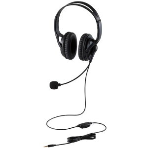 �G���R���iELECOM�j�@�L���w�b�h�Z�b�g�@�����I�[�o�[�w�b�h�@��^�@4�Ɂ@1�D8m�@�u���b�N�@�y�i�ԁFHS-HP02STBK�z