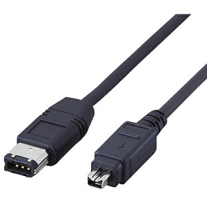 �y���[���֑Ή��z�G���R���iELECOM�j�@IEEE1394�P�[�u���@6�s���[4�s���^1m�i�u���b�N�j�@�y�i�ԁFIE-461BK�z