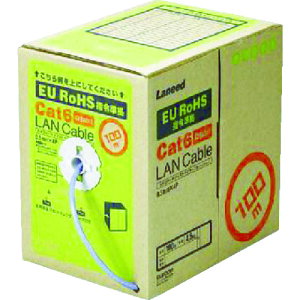 �G���R���iELECOM�j�@EURoHS�w�ߏ���LAN�P�[�u��100m���[�����u���[�@�y�i�ԁFLD-CT6/BU100/RS�z