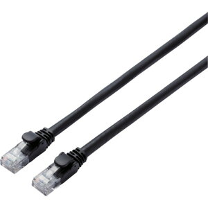 �y���[���֑Ή��z�G���R���iELECOM�j�@�J�e�S���[6A�Ή�LAN�P�[�u���@�X�^���_�[�h�@3m�@�u���b�N�@�y�i�ԁFLD-GPA/BK3�z