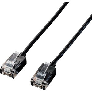 �y���[���֑Ή��z�G���R���iELECOM�j�@LAN�P�[�u���@CAT6A�@�X�[�p�[�X�����@1�D0m�@�u���b�N�@�y�i�ԁFLD-GPASS/BK1�z