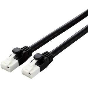 �G���R���iELECOM�j�@LAN�P�[�u���@CAT6A�Ή��@EU�@RoHS�w�ߏ����@�ܐ܂�h�~�@3�D0m�@�u���b�N�@�y�i�ԁFLD-GPAT/BK3/RS�z