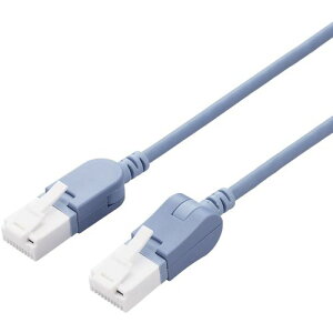 �y���[���֑Ή��z�G���R���iELECOM�j�@LAN�P�[�u���@CAT6A�@�c�X�C���O���R�l�N�^�@���X�C���O���R�l�N�^�@1�D0m�@�u���[�@�y�i�ԁFLD-GPATWV/BU10�z