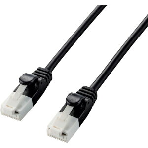 �y���[���֑Ή��z�G���R���iELECOM�j�@���炩LAN�P�[�u���@CAT6A�@�ܐ܂�h�~�@5�D0m�@�u���b�N�@�y�i�ԁFLD-GPAYT/BK50�z