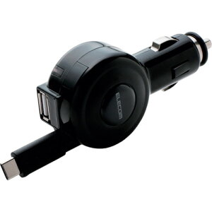 �G���R���iELECOM�j�@�ԍڏ[�d��i3A�EType�|C��USB�j�@60cm�@�u���b�N�@�y�i�ԁFMPA-CCC04BK�z