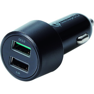 �G���R���iELECOM�j�@�ԍڏ[�d��iQuick�@Charge3�D0�E30W�E2�|�[�g�j�@�y�i�ԁFMPA-CCUQ04BK�z