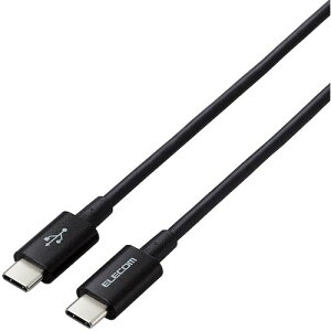 �y���[���֑Ή��z�G���R���iELECOM�j�@USB�@Type�|C�@to�@Type�|C�P�[�u���@PD�Ή��@���炩�ϋv�@2�D0m�@�u���b�N�@�y�i�ԁFMPA-CCYS20NBK�z
