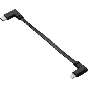 �y���[���֑Ή��z�G���R���iELECOM�j�@USB�@Type�|C�@to�@Lightning�P�[�u���@�t���b�g�@L���@USB�@PD�@60W�@0�D1m�@�u���b�N�@�y�i�ԁFMPA-CLLL01BK�z