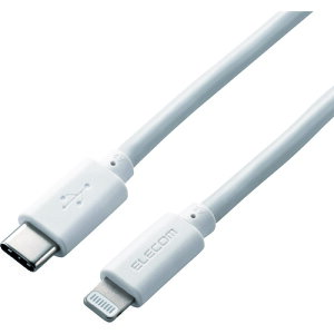 �G���R���iELECOM�j�@USB�|C�@to�@Lightning�P�[�u���i���炩�j�@�y�i�ԁFMPA-CLY20WH�z