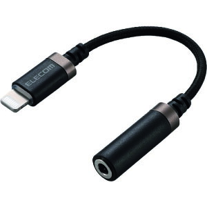 �y���[���֑Ή��z�G���R���iELECOM�j�@Lightning�|���a3�D5mm�X�e���I�~�j�W���b�N�ϊ��P�[�u���i���ϋv�j�@�y�i�ԁFMPA-L35S01BK�z