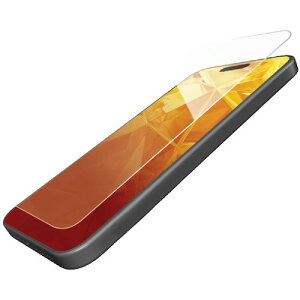 �y���[���֑Ή��z�G���R���iELECOM�j�@iPhone15Plus�p�K���X�t�B�����@�������@�y�i�ԁFPM-A23BFLGG�z