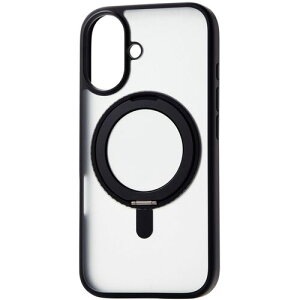 �G���R���iELECOM�j�@iPhone16�p�n�C�u���b�h�P�[�X�@MAGKEEP�@�X�^���h�@�u���b�N�@�y�i�ԁFPM-A24AMAGSTBK�z