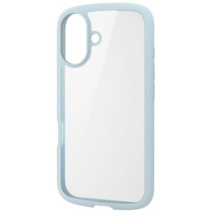 �y���[���֑Ή��z�G���R���iELECOM�j�@iPhone16�p�^�t�X�������C�g�P�[�X�@�t���[���@�w�ʃN���A�@�X�g���b�v�V�[�g�t�@���C�g�u���[�@�y�i�ԁFPM-A24ATSLFCBU�z