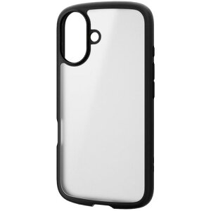 �y���[���֑Ή��z�G���R���iELECOM�j�@iPhone16�p�^�t�X�������C�g�P�[�X�@�t���[���J���[�@�w�ʃN���A�@�V���L�[�N���A�@�u���b�N�@�y�i�ԁFPM-A24ATSLFCSBK�z