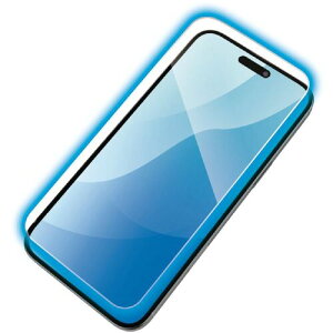 �y���[���֑Ή��z�G���R���iELECOM�j�@iPhone16Plus�^15Plus�p�K���X�t�B�����@�������@�u���[���C�g�J�b�g�@�y�i�ԁFPM-A24BFLGGBL�z
